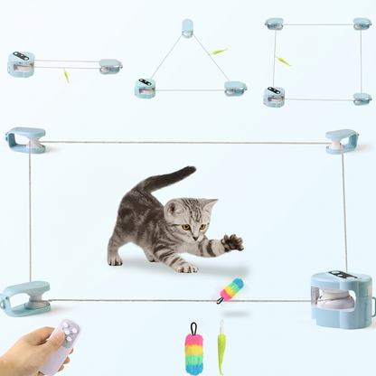 Automatisches Katzenspielzeug mit Laufbahn