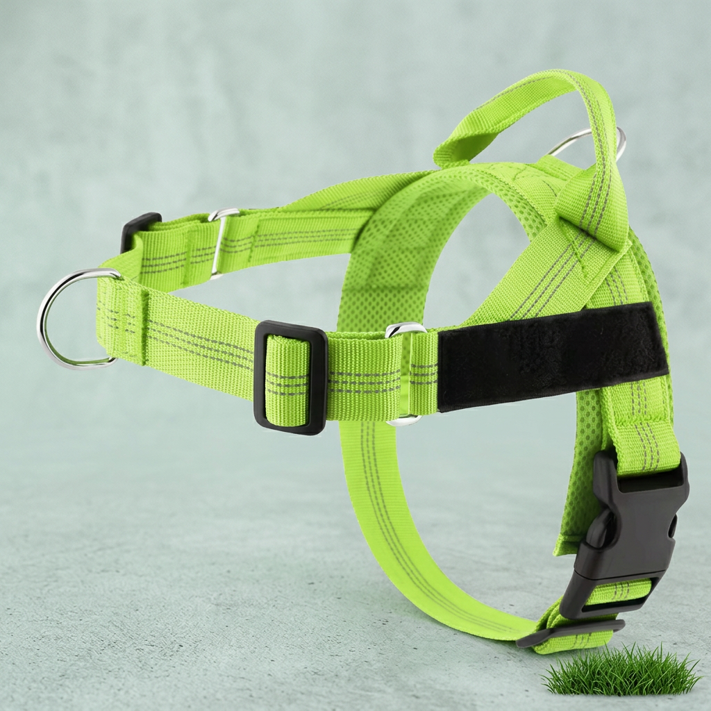 Individuell gestaltetes, reflektierendes No-Pull-Hundegeschirr mit personalisiertem Namensaufnäher