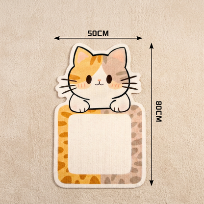 2-in-1 wandmontiertes Katzen-Kratzbrett & interaktives Spielzeug