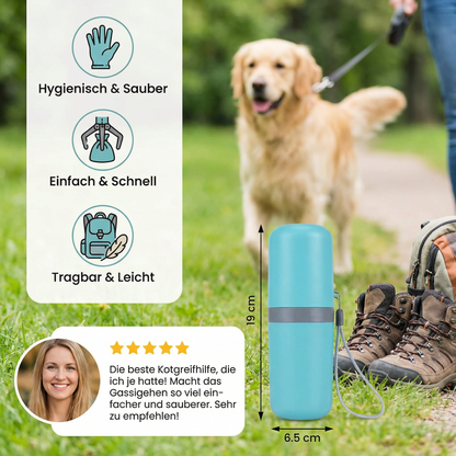 Praktische Kotgreifarm Hilfe mit Kotbeutel – Tragbares Outdoor-Set