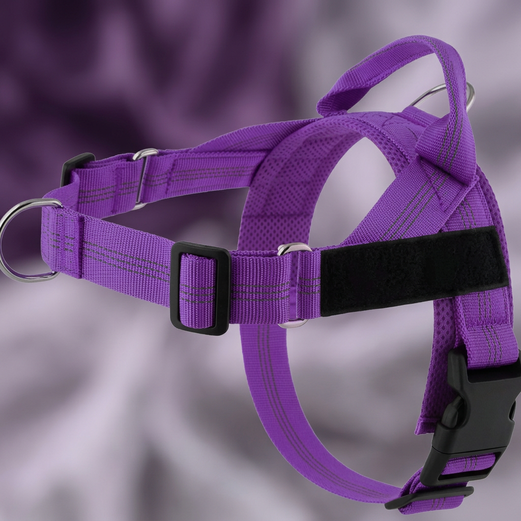 Individuell gestaltetes, reflektierendes No-Pull-Hundegeschirr mit personalisiertem Namensaufnäher