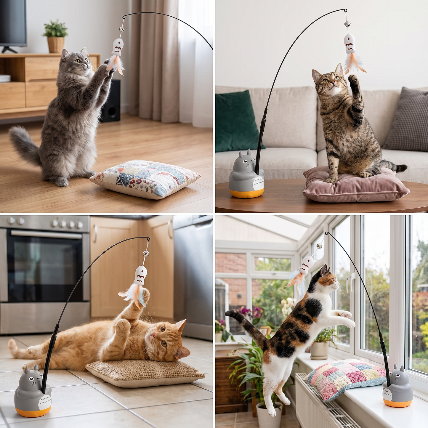 Interaktive 360°-Katzenspielzeug zur Selbstbeschäftigung