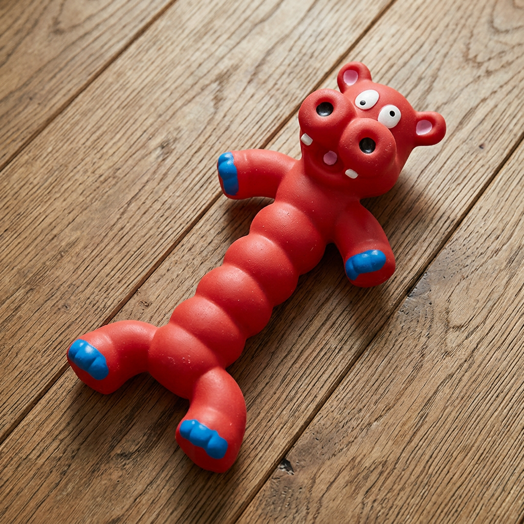 Robustes Hundekauspielzeug aus Naturlatex zur Zahnreinigung