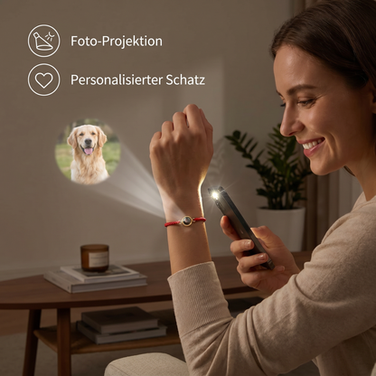Personalisiertes Haustier-Foto-Projektionsarmband mit Erinnerungswert