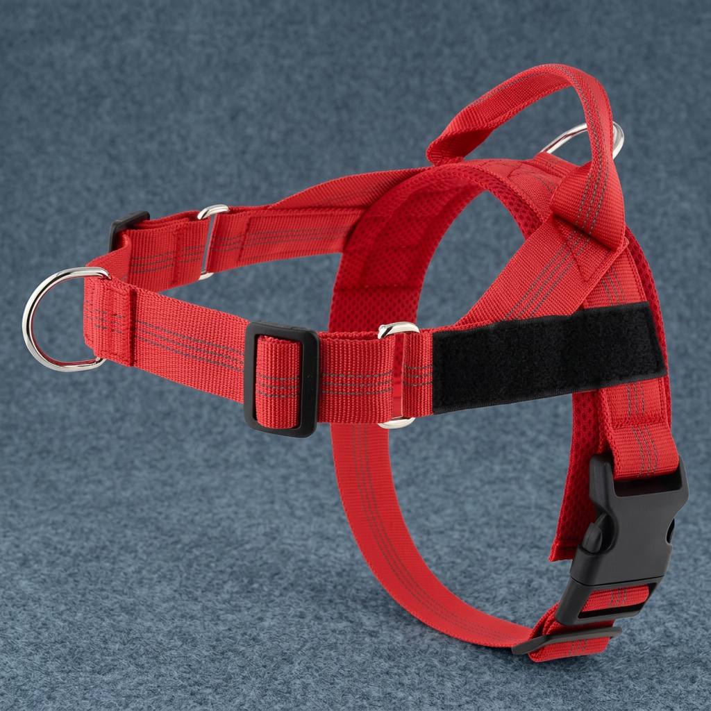 Individuell gestaltetes, reflektierendes No-Pull-Hundegeschirr mit personalisiertem Namensaufnäher