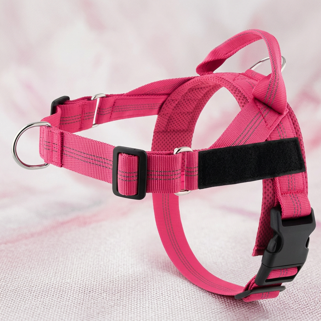 Individuell gestaltetes, reflektierendes No-Pull-Hundegeschirr mit personalisiertem Namensaufnäher