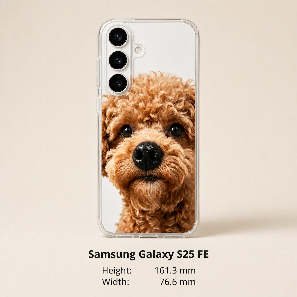 Personalisierte Haustier-Fotohülle mit 3D-Quetschnase