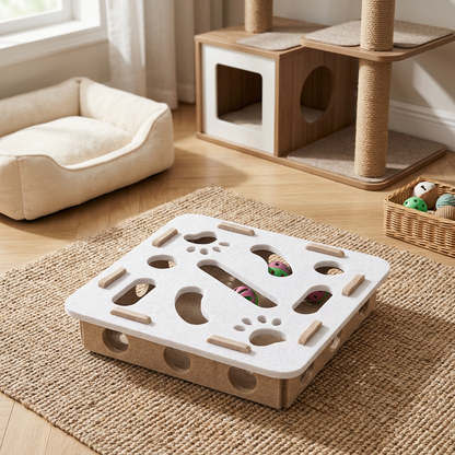 Interaktives Puzzle-Spielzeug aus Filz für Katzen
