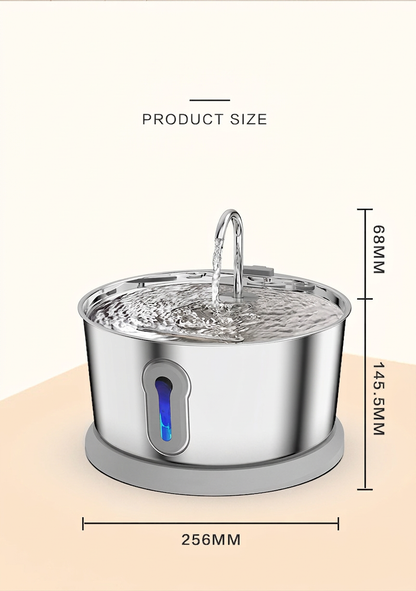 Intelligenter, antibakterieller Trinkbrunnen aus Edelstahl für Haustiere – 4 l, extrem leise, für eine bessere Flüssigkeitszufuhr und Gesundheit Ihres Haustieres