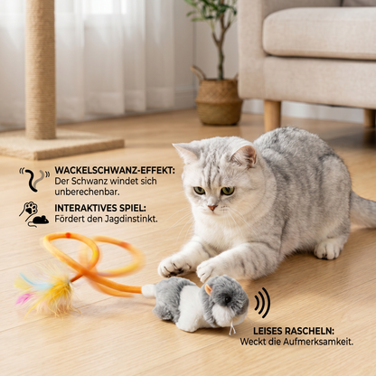 Katzenspielzeug Wackelschwanz-Maus