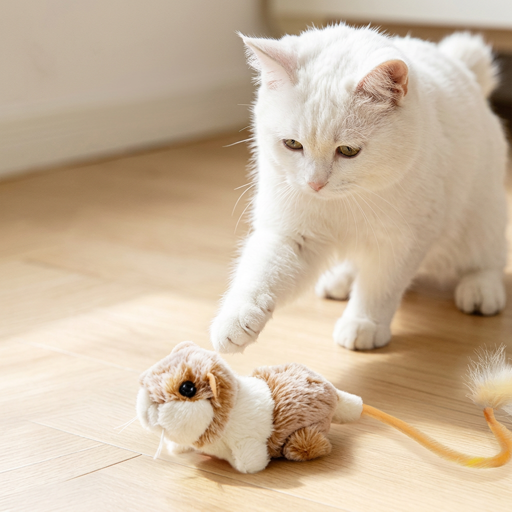 Katzenspielzeug Wackelschwanz-Maus