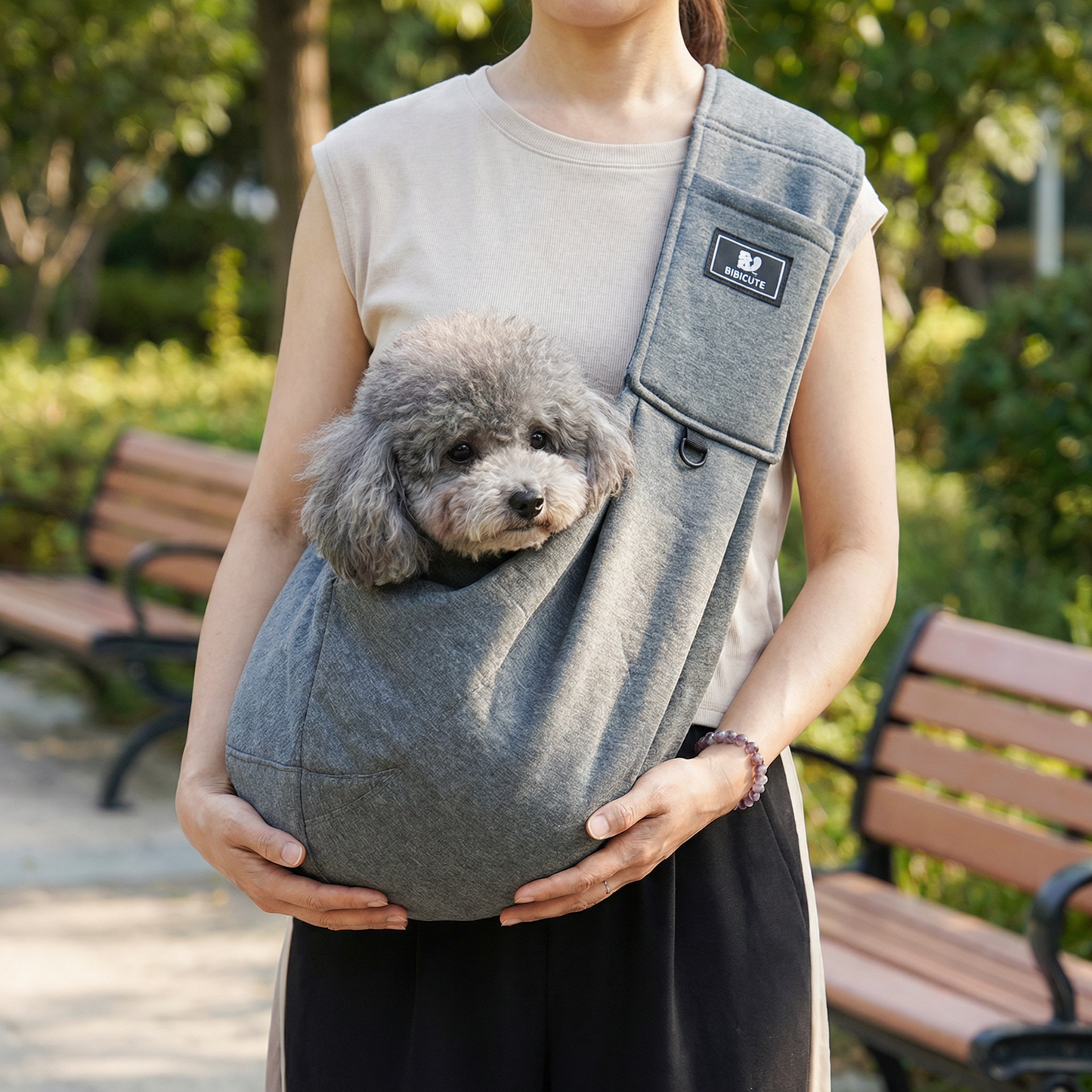 Tragbarer Hunde Schulterrucksack – Atmungsaktiv, Wasserabweisend & Sicher