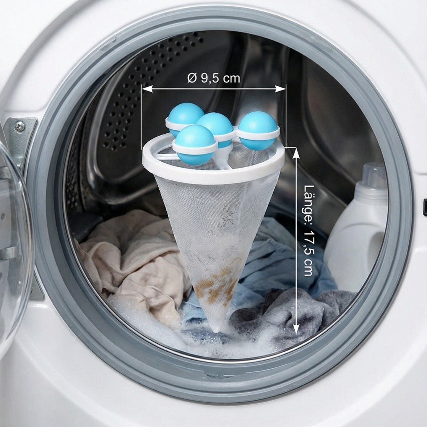 Wäsche Tierhaar Filter für die Waschmaschine – Wiederverwendbarer Fangbeutel