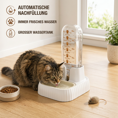 Automatischer Wasserspender für Haustiere mit großem Fassungsvermögen